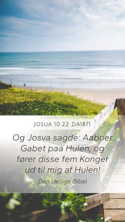 Josua 10:22 DA1871 Bible Verse Image