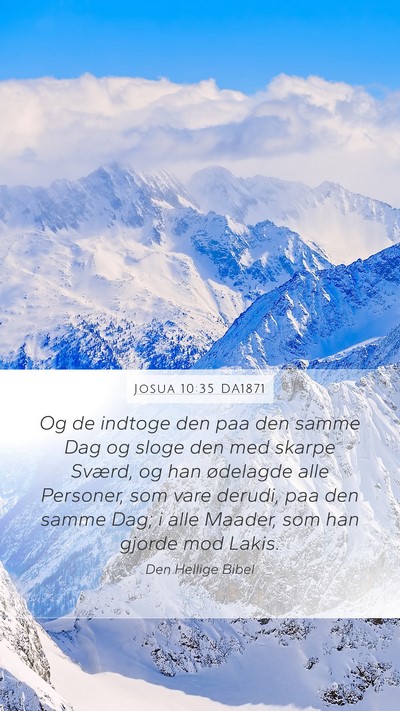 Josua 10:35 DA1871 Bible Verse Image