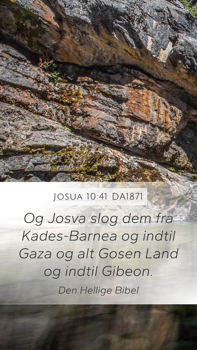 Josua 10:41 DA1871 Bible Verse Image