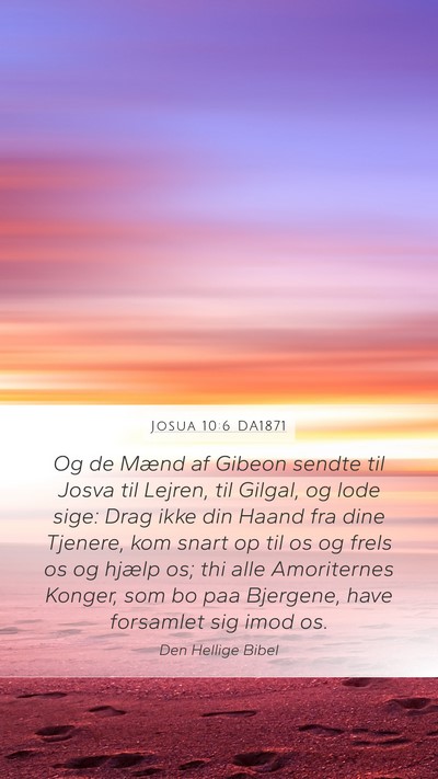 Josua 10:6 DA1871 Bible Verse Image