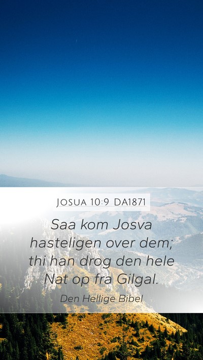 Josua 10:9 DA1871 Bible Verse Image