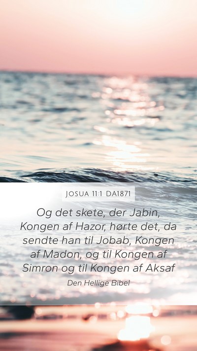 Josua 11:1 DA1871 Bible Verse Image