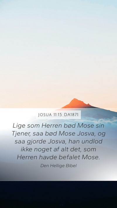 Josua 11:15 DA1871 Bible Verse Image