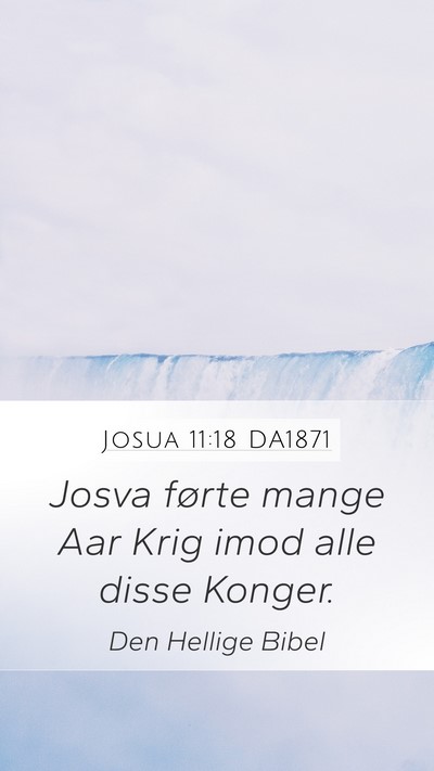 Josua 11:18 DA1871 Bible Verse Image