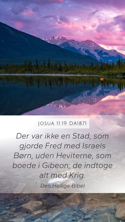 Josua 11:19 DA1871 Bible Verse Image