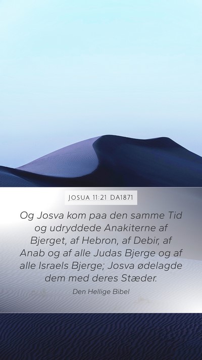 Josua 11:21 DA1871 Bible Verse Image