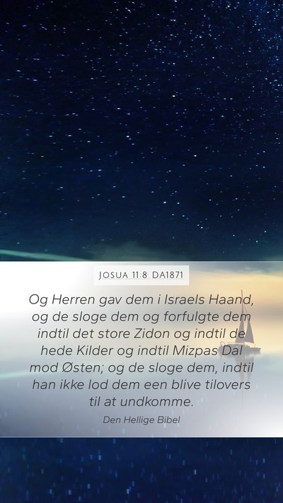 Josua 11:8 DA1871 Bible Verse Image