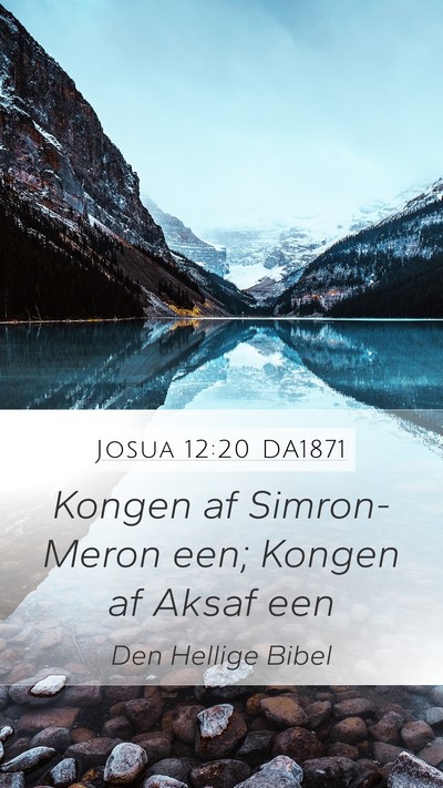 Josua 12:20 DA1871 Bible Verse Image