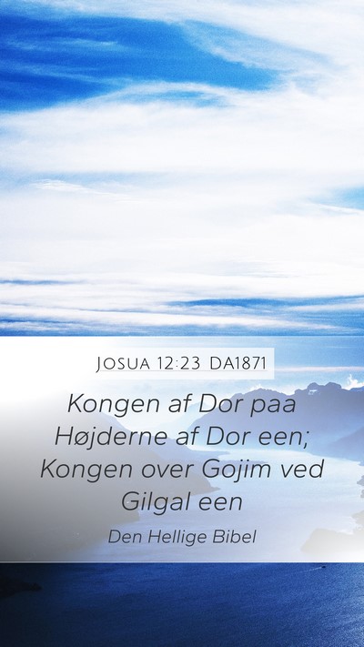 Josua 12:23 DA1871 Bible Verse Image