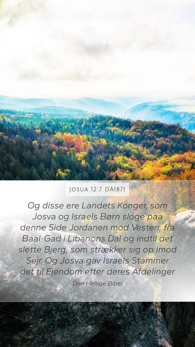 Josua 12:7 DA1871 Bible Verse Image