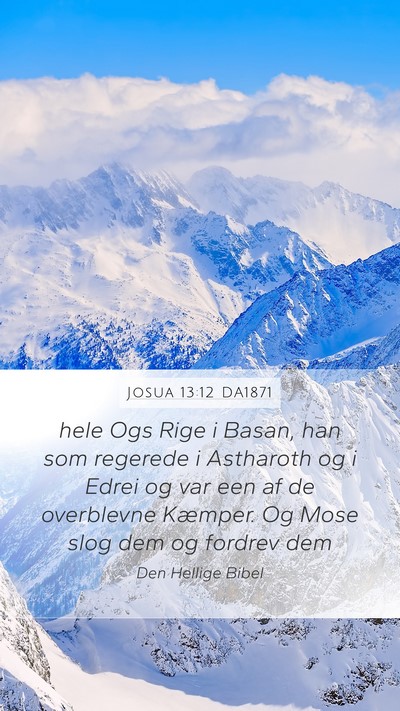 Josua 13:12 DA1871 Bible Verse Image