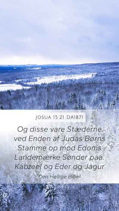 Josua 15:21 DA1871 Bible Verse Image