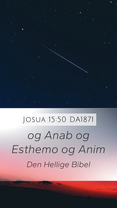 Josua 15:50 DA1871 Bible Verse Image