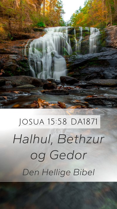 Josua 15:58 DA1871 Bible Verse Image