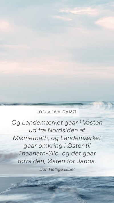 Josua 16:6 DA1871 Bible Verse Image