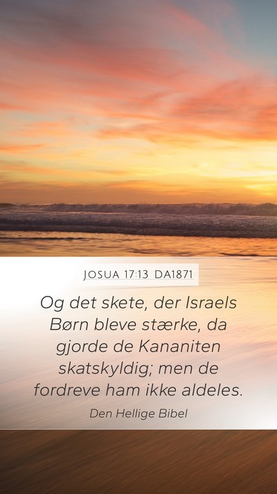 Josua 17:13 DA1871 Bible Verse Image