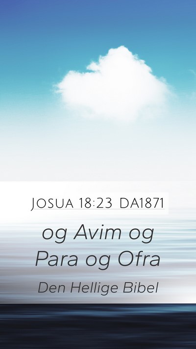 Josua 18:23 DA1871 Bible Verse Image