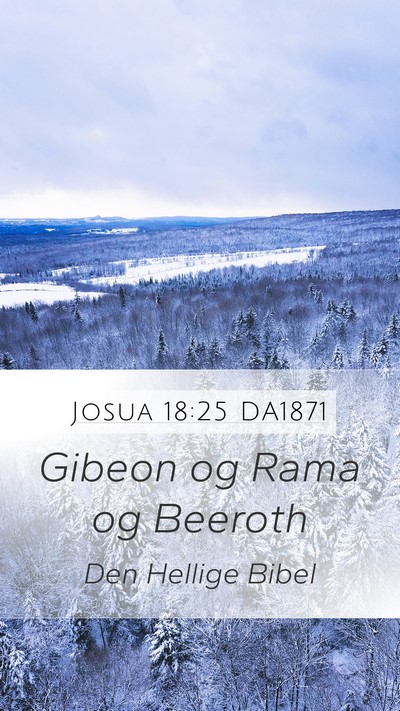 Josua 18:25 DA1871 Bible Verse Image