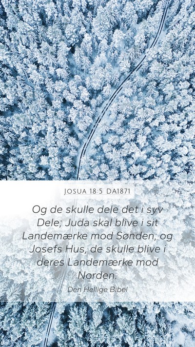 Josua 18:5 DA1871 Bible Verse Image