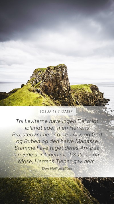 Josua 18:7 DA1871 Bible Verse Image