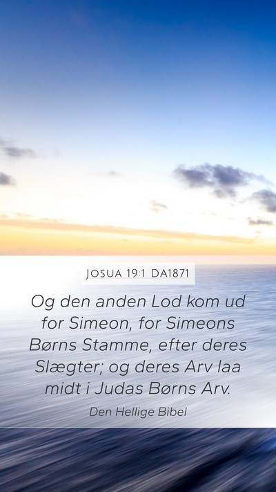 Josua 19:1 DA1871 Bible Verse Image