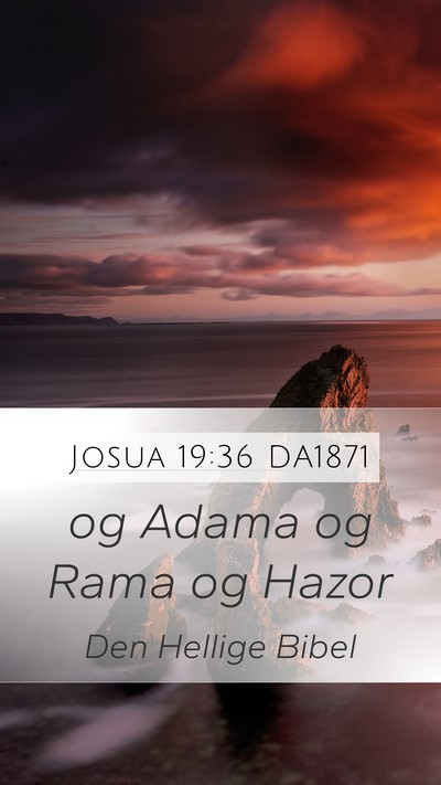 Josua 19:36 DA1871 Bible Verse Image