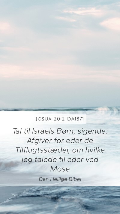 Josua 20:2 DA1871 Bible Verse Image