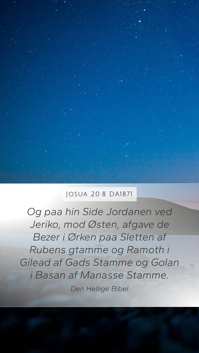 Josua 20:8 DA1871 Bible Verse Image