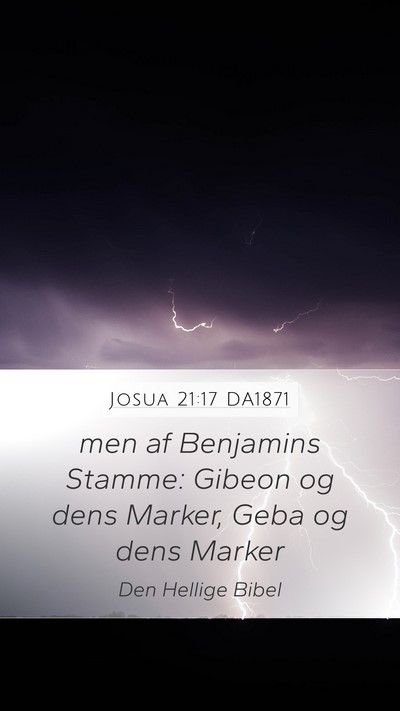 Josua 21:17 DA1871 Bible Verse Image