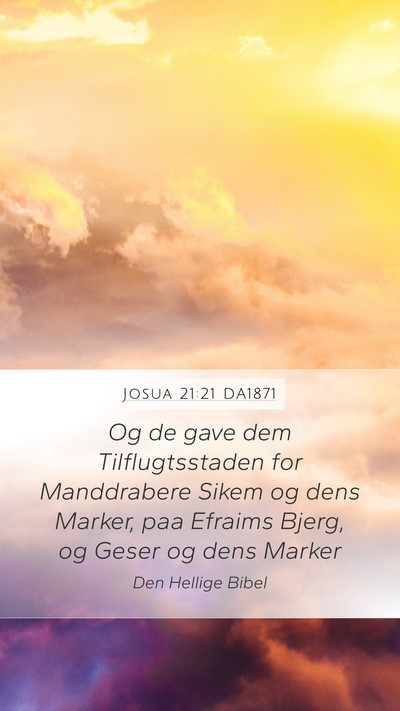 Josua 21:21 DA1871 Bible Verse Image