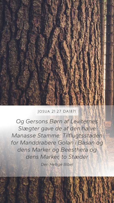 Josua 21:27 DA1871 Bible Verse Image