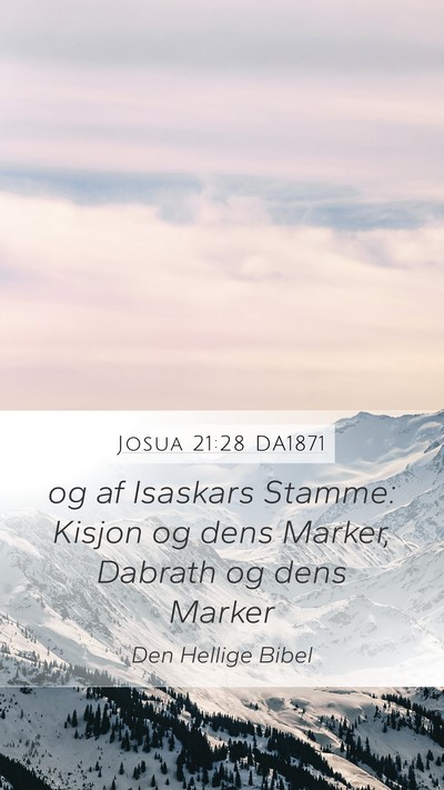 Josua 21:28 DA1871 Bible Verse Image