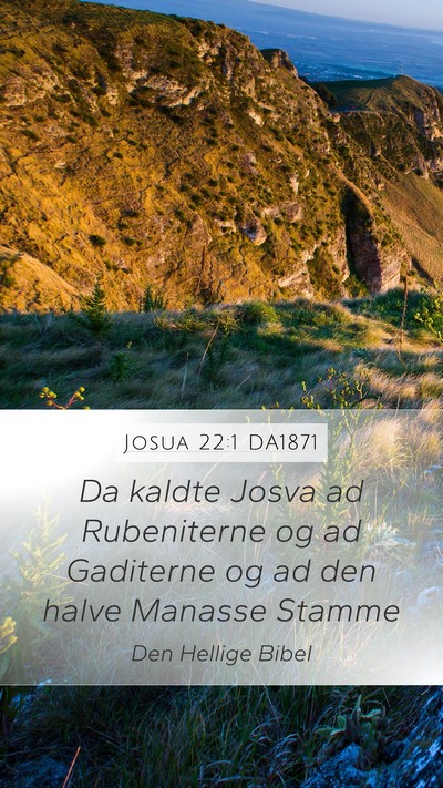 Josua 22:1 DA1871 Bible Verse Image