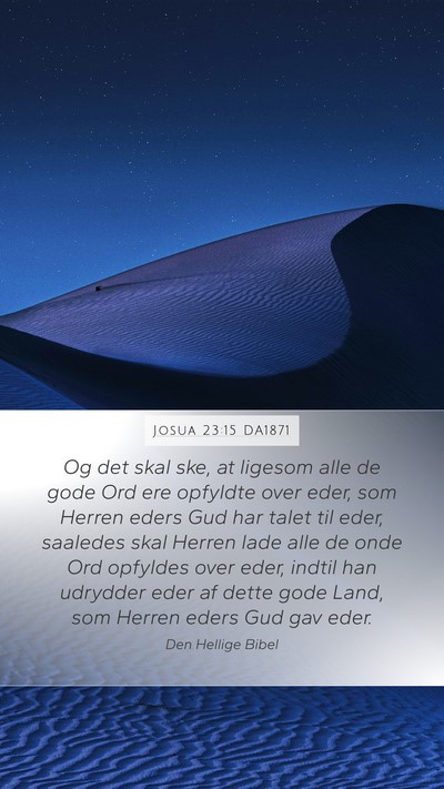 Josua 23:15 DA1871 Bible Verse Image