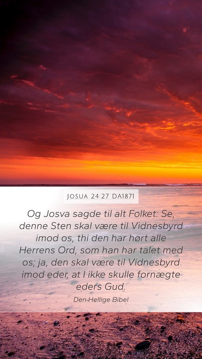Josua 24:27 DA1871 Bible Verse Image