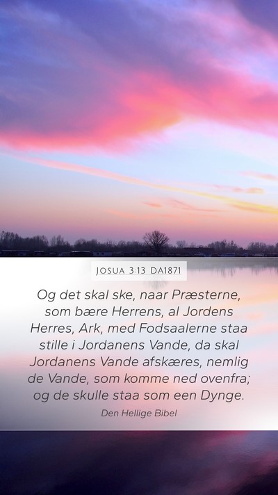 Josua 3:13 DA1871 Bible Verse Image