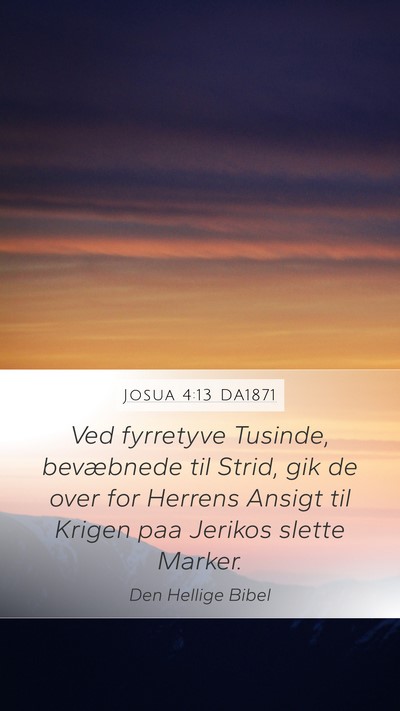 Josua 4:13 DA1871 Bible Verse Image