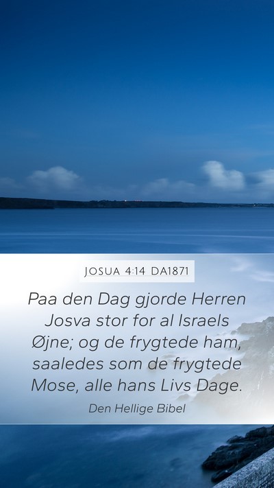 Josua 4:14 DA1871 Bible Verse Image