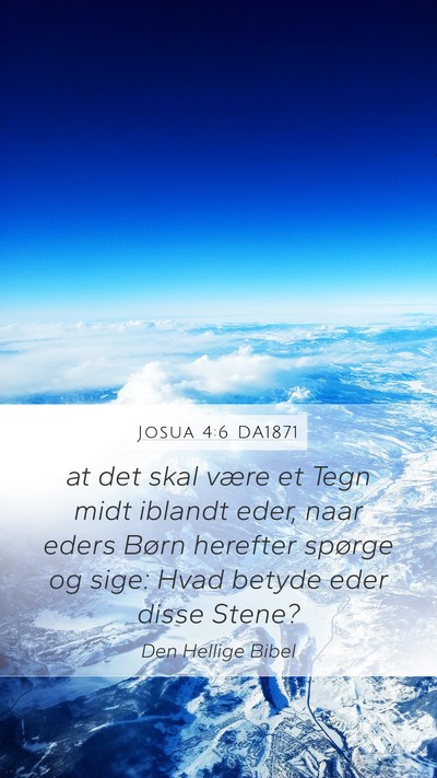 Josua 4:6 DA1871 Bible Verse Image