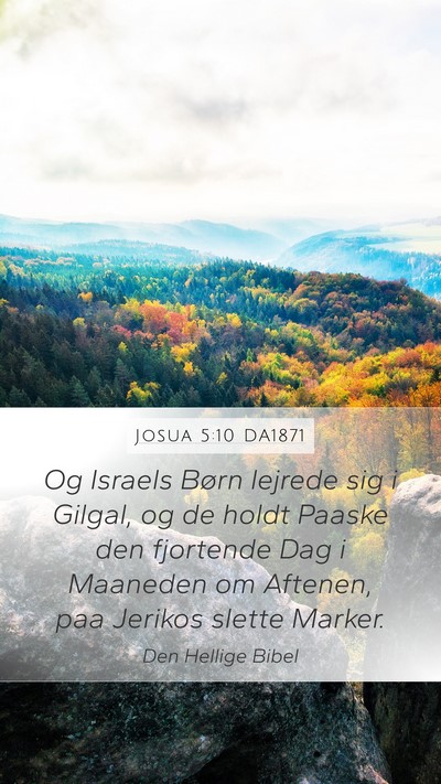 Josua 5:10 DA1871 Bible Verse Image