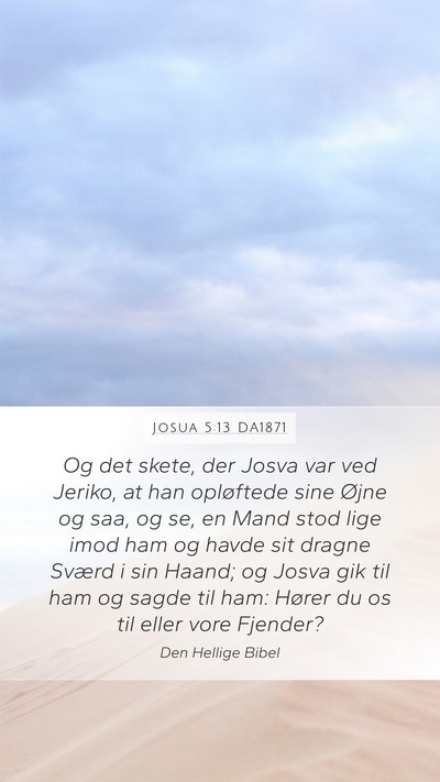 Josua 5:13 DA1871 Bible Verse Image
