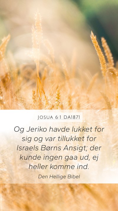 Josua 6:1 DA1871 Bible Verse Image