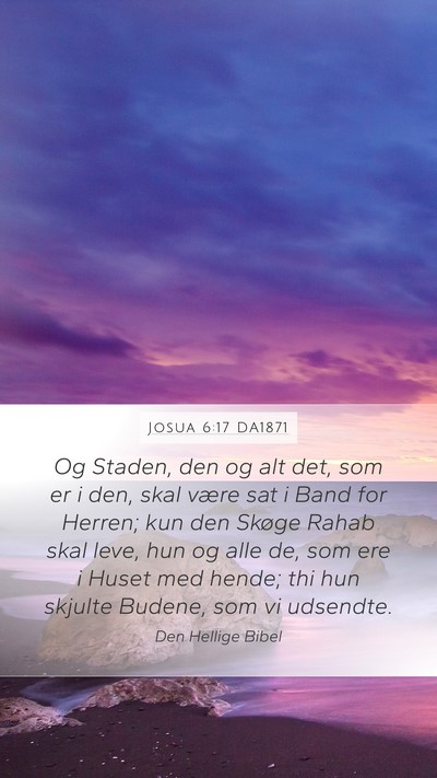 Josua 6:17 DA1871 Bible Verse Image