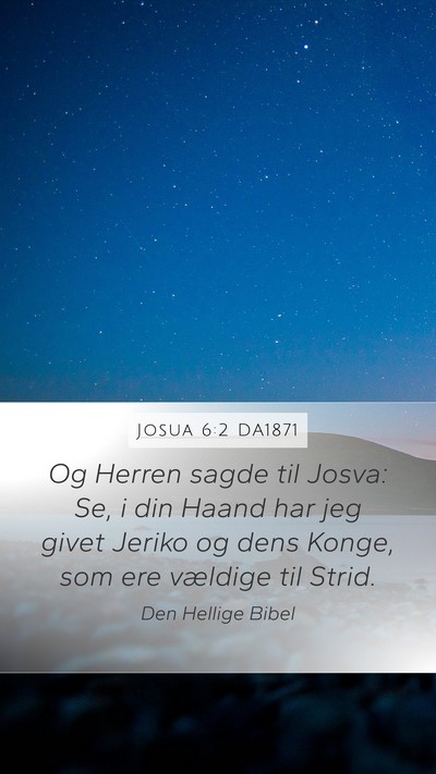 Josua 6:2 DA1871 Bible Verse Image