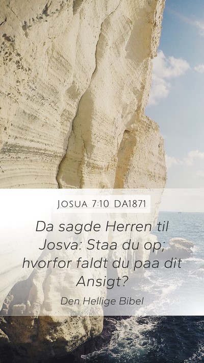 Josua 7:10 DA1871 Bible Verse Image