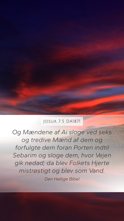 Josua 7:5 DA1871 Bible Verse Image