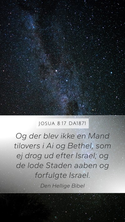 Josua 8:17 DA1871 Bible Verse Image