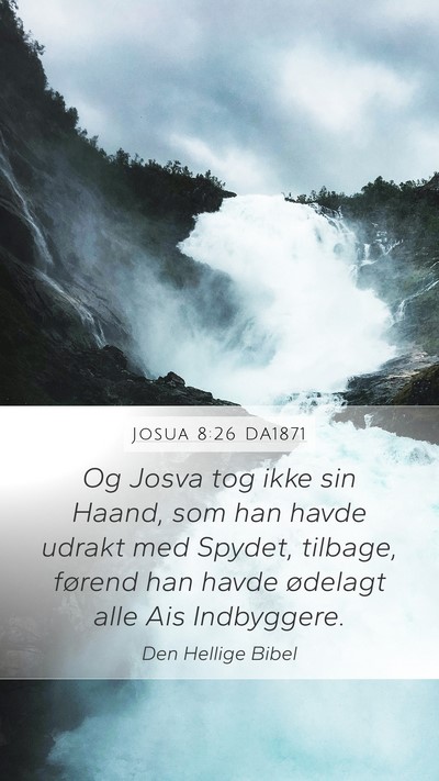 Josua 8:26 DA1871 Bible Verse Image