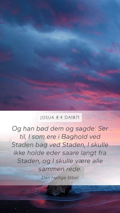 Josua 8:4 DA1871 Bible Verse Image