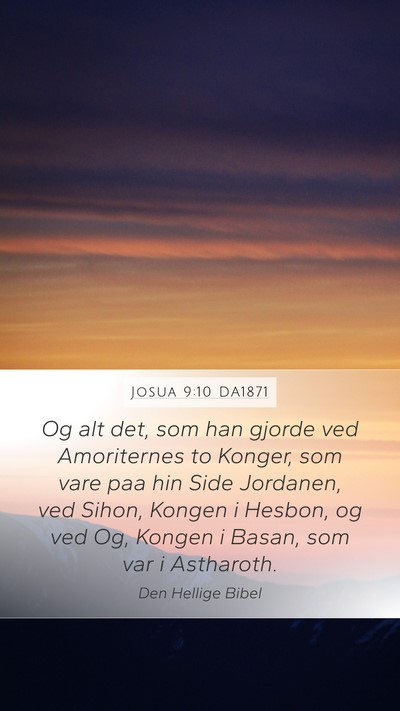 Josua 9:10 DA1871 Bible Verse Image